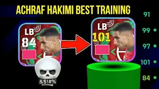 How to train Achraf Hakimi in eFootball 2026 | Achraf Hakimi Best Training Guide in Pes 2026