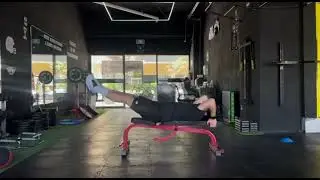 Dragon Flag leg lift + pulse