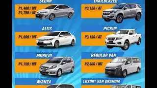 Cebu Easy Car Rental and Transport Services Self Drive or With Driver Rent Lease Hire Car Van SUV