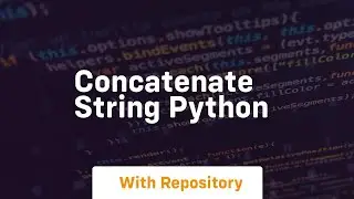 concatenate string python