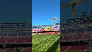 New Lush Green Grass Field Installation at Spotify Camp Nou | Barcelona&rsquo;s Stadium Transformation