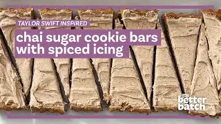 Taylor Swift Inspired Chai Cookie Bars with Spiced Icing