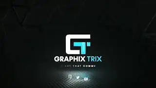 GRAPHIX TRIX Logo Animation | Coming Soon Designing Course