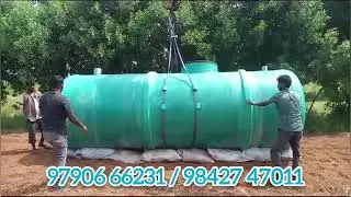 10,000lt FRP Bio Tank installation by Pioneer Bio Tank Madurai 🤝#madurai #tirunelveli #viruthunagar
