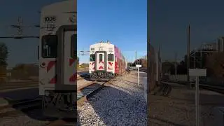 Portillo&rsquo;s Steak Train?? Trinity Railway Express arrives in Dallas Texas