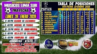 4TO CAMPEONATO DE FUTBOL - MUSICOS LIMA SUR / 7MA FECHA / LOS SUPER ALIADOS VS LOS CAZADORES