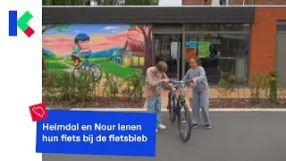 Heimdal en Nour lenen hun fiets bij de fietsbieb