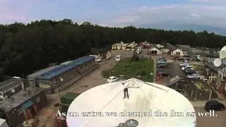 Improving performance & cleaning of Earth Station antennas by Skybrokers