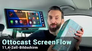 Ottocast |ScreenFlow Wireless CarPlay und Android Auto Display|11,4-Zoll-Display mit Touchscreen