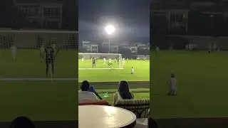 Set piece in Dubai Irish 1-6 Precision FC at Al Habtoor Polo ground in Dubai in UAE 4th Tier