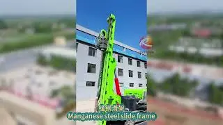Photovoltaic pile driver: stable pile driving and high efficiency!#drillrig #machine #machinery