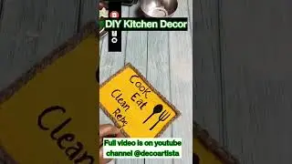 DIY Kitchen Decor #decoartista #shorts #viralshorts #youtubeshorts #diycrafts #diykitchendecor #diy
