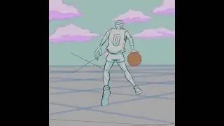 Animated basketball aura ✨🏀🗑️ #framebyframeanimation #howtoanimate #animeaura #makeinganime
