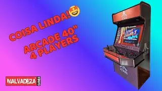 Coisa linda! Arcade Atari Dourado 4 Players 🤩
