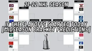 MID-SEASON NHL STANLEY CUP PLAYOFF BRACKET PREDICTIONS 2022 [IF THE PLAYOFFS STARTED TODAY]