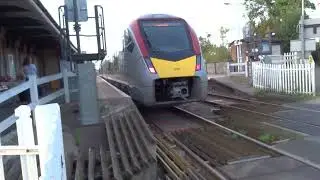 Greater Anglia Lowestoft train arrives at Darsham BR railway station Suffolk England UK 14.9.23