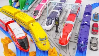 タカラトミー プラレール新幹線｜4レーン新幹線地下鉄発車駅 🚄｜プラレール新幹線＆トミカコレクショ