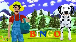 Bingo Dog Song 🐶 | Nursery Rhymes & Kids Songs | Happy Fun Toons