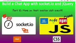 Build a a Chat App with socket.io and jQuery, Part 10