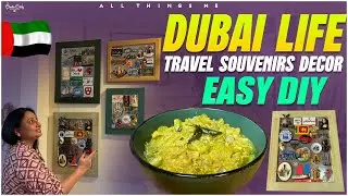 Travel Magnets Souvenirs DIY | Easy & Affordable |Cooking  For Dubai Summers | Dubai Vlogs