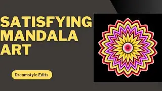 Mandala art easy long video @dreamstyle #mandalaart #digitalart #art 