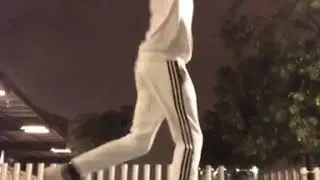 Bailando cutting shapes and shuffle in Barcelona...
