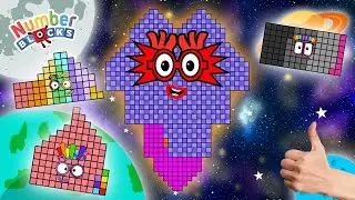 Головоломка с цифрами и блоками в стиле Тетрис 682 ASMR SPACE Fanmade Animation