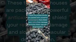 Don't Let Age-Related Vision Loss Hold You Back: Try Blueberries #SeniorHealth #VisionLoss