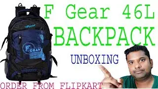 F Gear 46 ltrs backpack unboxing
