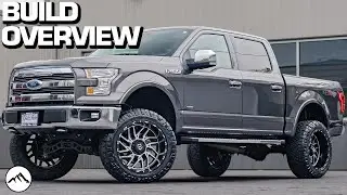 BUILD OVERVIEW: Lifted 2017 Ford F-150 | 6 Inch Rough Country Lift Kit, 22x12 TIS 544MB