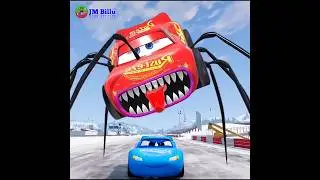 Lighting McQueen Octopus Spider Eater 🆚 Mack Eater Car Coffin Dance #shorts #short #mcqueen
