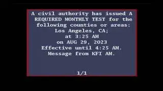 EAS Test Alert | Los Angeles DASDEC Required Monthly Test