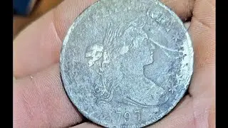 Metal Detecting Adventure! First American Silver Dollar !