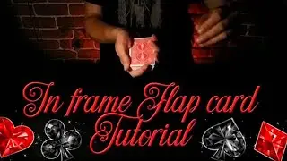 Flap card in frame // card trick // tutorial