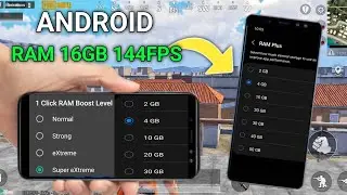 Unlock 120fps Android + Ram 16GB No-Root 100% Working | Max FPS Fix Lag - No Root