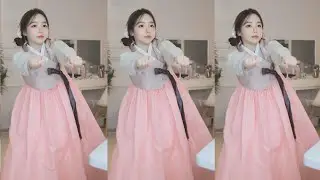 추석맞이 한복입고 오토바이 리액션
