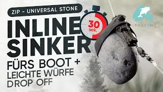 30s How To - ZIP Universal Stone Inline Sinker - FISHSTONE's Steinmontage f&uuml;r Boot und kurze W&uuml;rfe