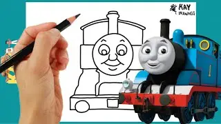 How To Draw THOMAS THE TRAIN 🚂 Drawing Tutorial
