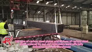 Steel plate and pipe shipments - royal group