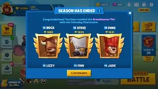 Season Has Ended | 97k coins Who is the next Level 14? | Pepper | Finn | Lizzy | Duke | Zooba