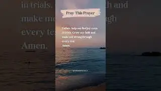 Pray This Prayer 🙏 When Life&rsquo;s Hard #PowerOfPrayer #CountItAllJoy #GrowInFaith