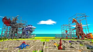 GODZILLA VS MONSTERS! FPS AVATAR CHALLENGE MAZE - Animal Revolt Battle Simulator DINO