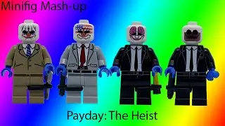 Custom Lego Minifigure Mash-up: Payday The Heist