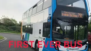 Route visual of bus 701 from Eastbourne to Brighton | FIRST EVER BUS