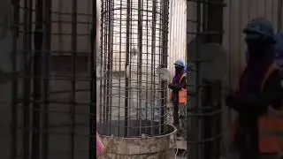 How to install bored pile rebar cage