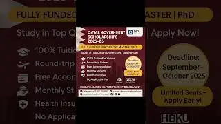 Qatar Government Scholarships 2025&ndash;26 &ndash; Fully Funded!Study  #scholarshipsforpakistanistudents