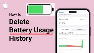 Как удалить историю использования аккумулятора на iPhone (IOS)