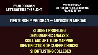 The Career Mentorship Program for College Applications to Universities Abroad by Anubhav Rakheja