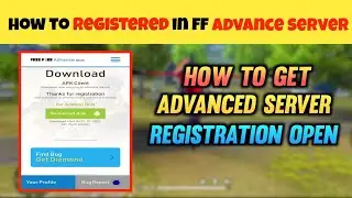free fire advance server registration open | how to do registration of advanced server