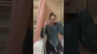 Hanna takes a shower with clothes on after work - trailer